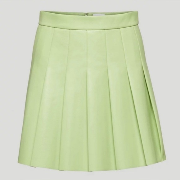 SUNDAY Best Olive Micro Pleated Skirt - Picture 1 of 6